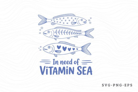A Beachy Craft Asset: 'In Need of Vitamin Sea' SVG