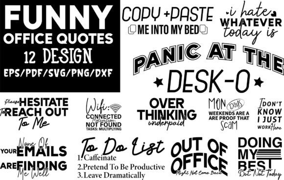 A Designer's Review: Funny Office Quotes for Crafts & Graphics