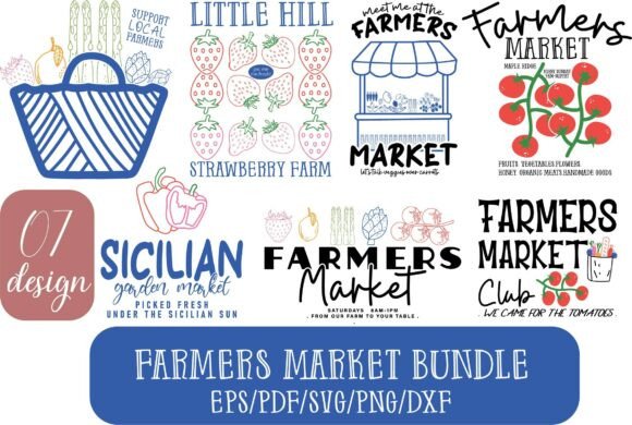 A Farm-to-Table Design Asset for Graphics and Crafts
