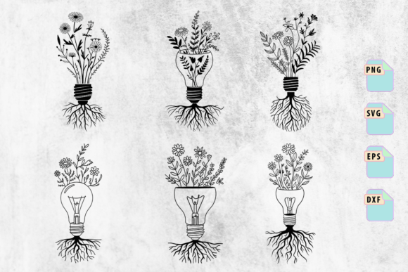 A Realistic Review of the Floral Light Bulb SVG Graphics