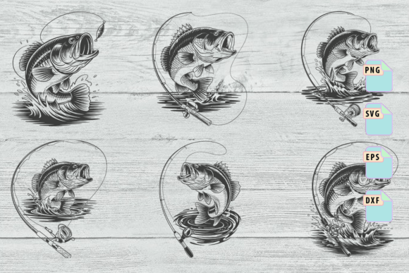 Bass Fishing SVGs: A Graphic Asset for Crafts & Campaigns
