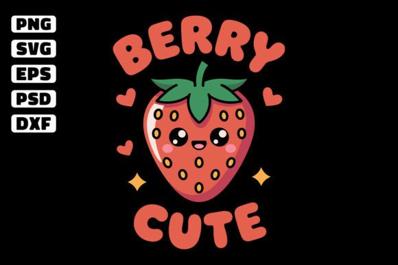 Berry Cute Kawaii Blueberries: A Versatile Graphics Asset for Crafts