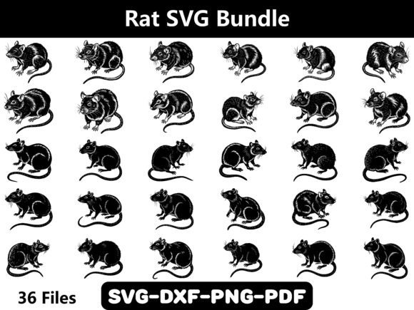 Rat SVG Bundle: A Graphic Design Asset for Crafters and Creators