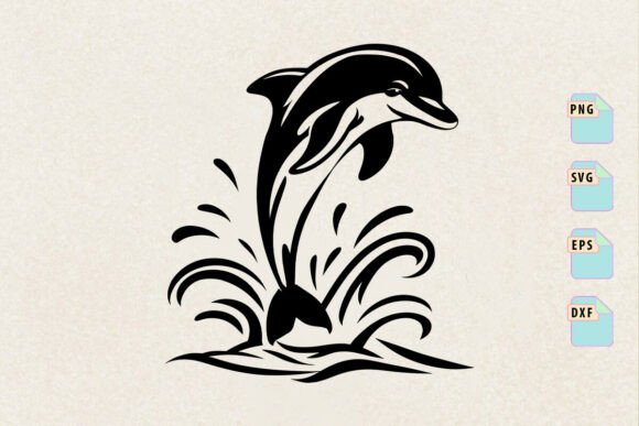 Review: Breaching Dolphin SVG for Crafts and Graphics