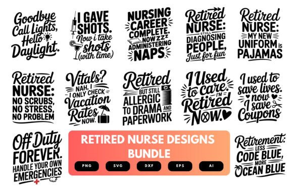 Reviewing a Retired Nurse SVG Bundle for Blog Graphics & Crafts