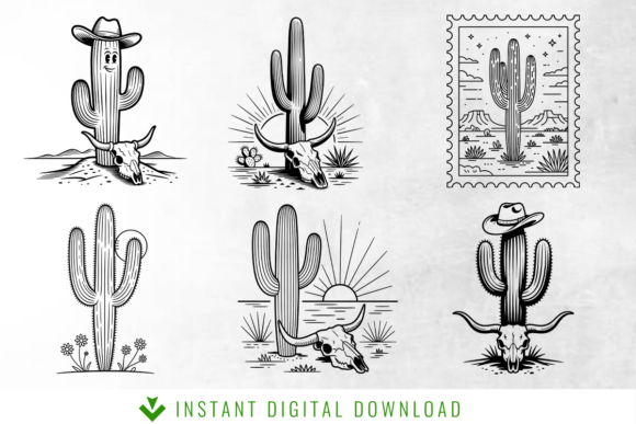 Reviewing the Western Cactus Cow Skull SVG Bundle for Digital Selling