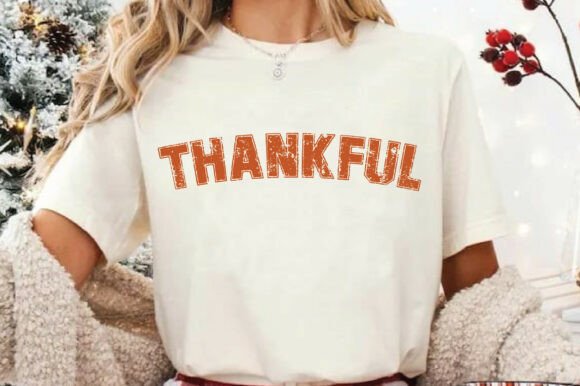 Thankful SVG PNG T Shirt Design for Crafts and Graphics