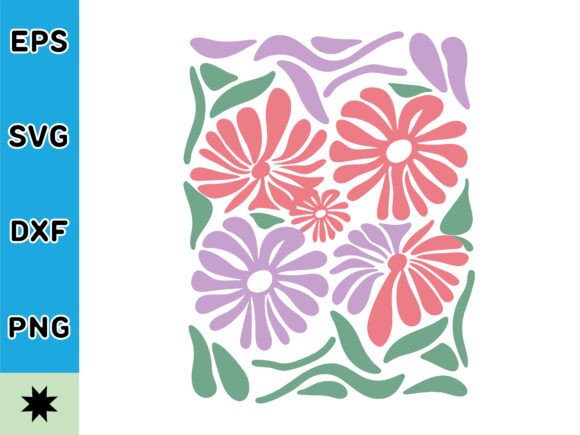 The Colorful Abstract Floral SVG for Modern Graphics & Crafts