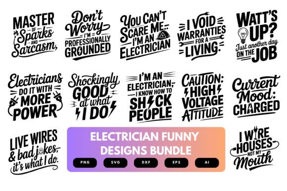 The Electrician SVG Bundle: Crafts Graphics for Pro Content